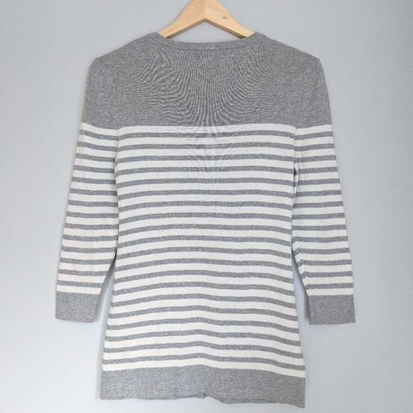 Banana Republic Striped Cotton Blend Cardigan - Picture 2 of 5